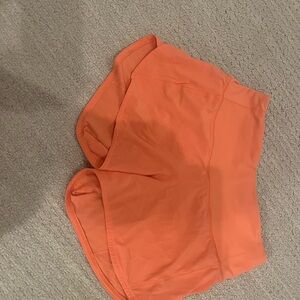 Lululemon Athletica Orange Athletic Shorts Lightweight Casual